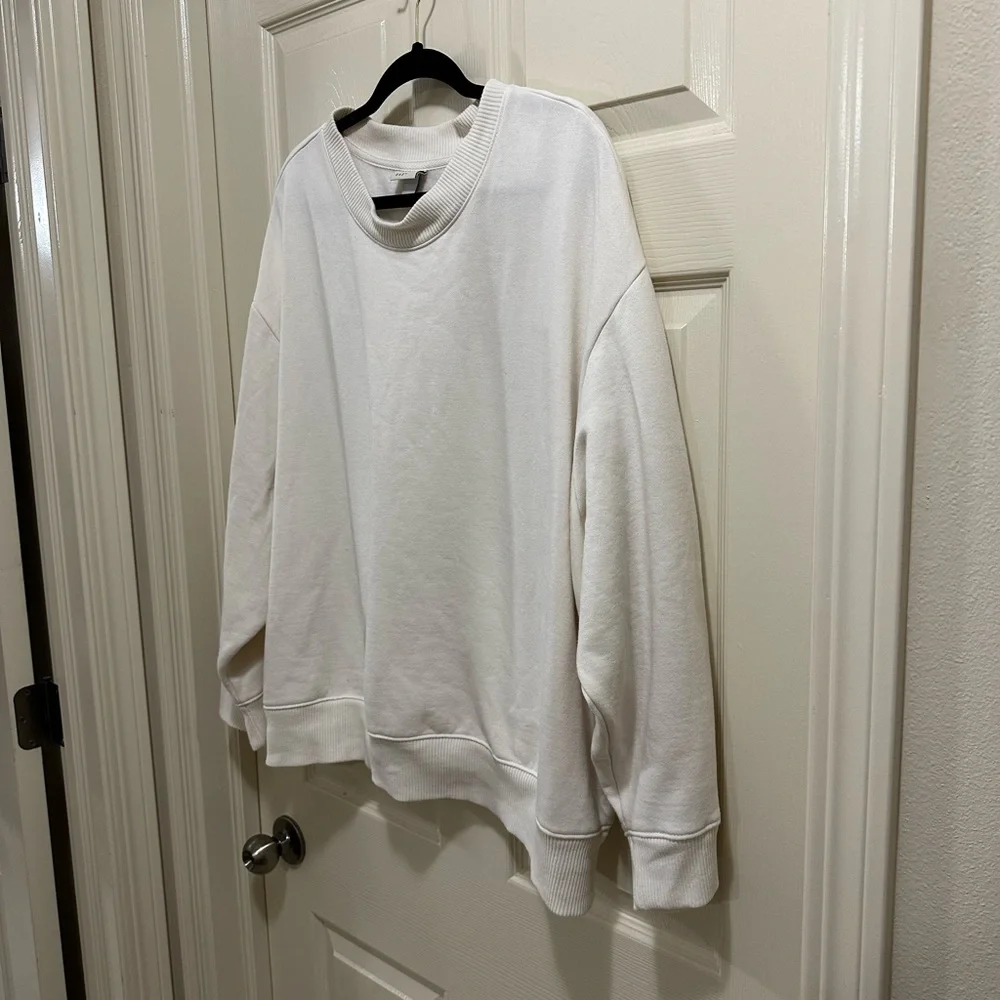 A new day crewneck cream colored sweatshirt size 3X - Picture 2 of 4